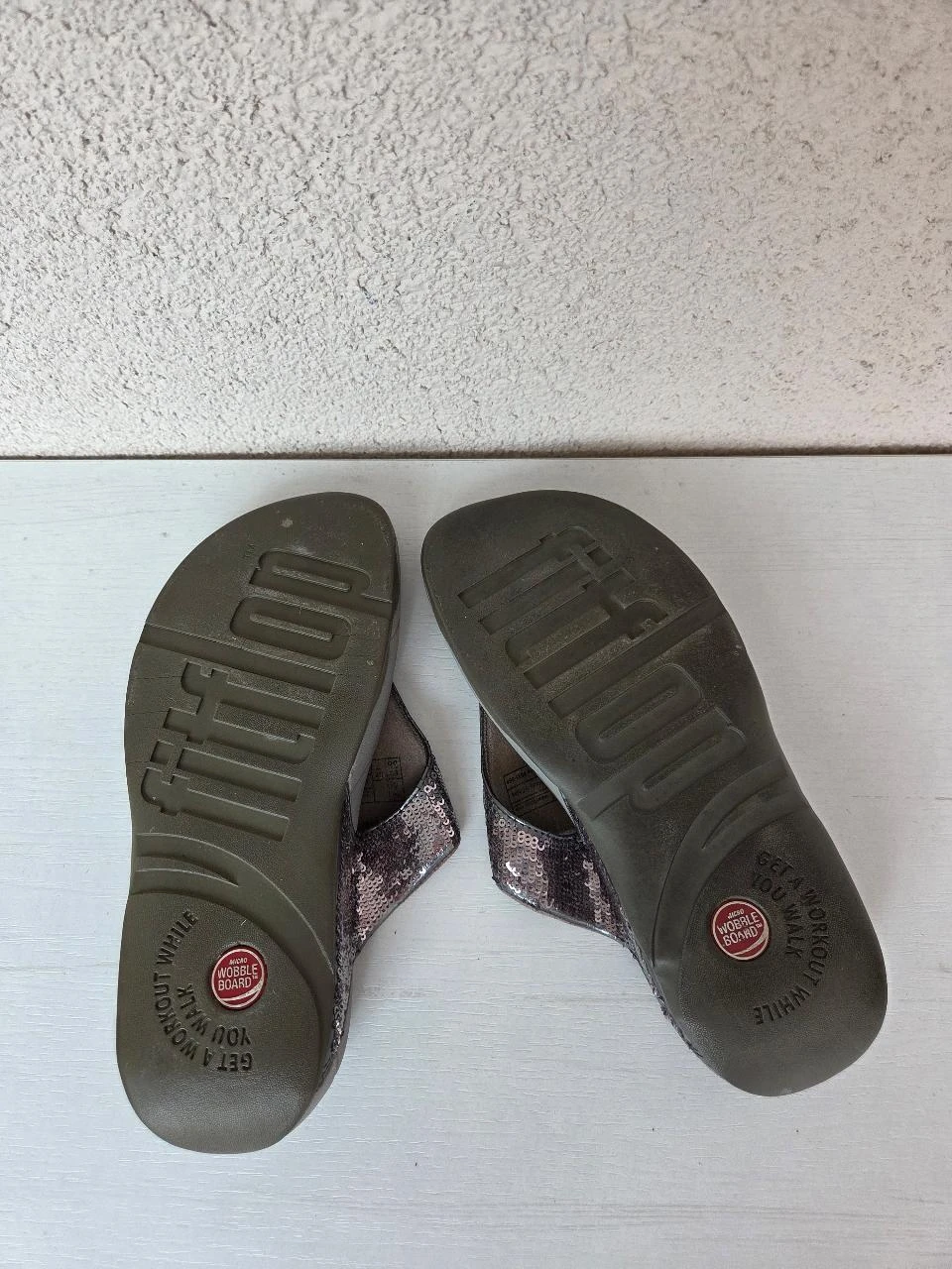 FitFlop Tongs/Sandalen/Flip-Flop Paars Goud Met pailletten Maat 39 – photo 4